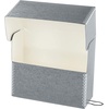 image:imageLineco Archival Document Storage Box Gray 155 x 105 x 5  LegalSized Metal Edge AcidFree Boxboard Case Organize Files Prints PhotosGray