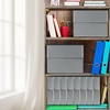 image:imageLineco Archival Document Storage Box Gray 155 x 105 x 5  LegalSized Metal Edge AcidFree Boxboard Case Organize Files Prints PhotosGray