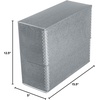 image:imageLineco Archival Document Storage Box Gray 155 x 105 x 5  LegalSized Metal Edge AcidFree Boxboard Case Organize Files Prints PhotosGray