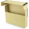 image:imageLineco Archival Document Storage Box Gray 155 x 105 x 5  LegalSized Metal Edge AcidFree Boxboard Case Organize Files Prints PhotosTan