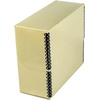 image:imageLineco Archival Document Storage Box Gray 155 x 105 x 5  LegalSized Metal Edge AcidFree Boxboard Case Organize Files Prints PhotosTan