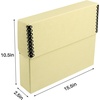 image:imageLineco Archival Document Storage Box Gray 155 x 105 x 5  LegalSized Metal Edge AcidFree Boxboard Case Organize Files Prints PhotosTan