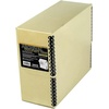 image:imageLineco Archival Document Storage Box Gray 155 x 105 x 5  LegalSized Metal Edge AcidFree Boxboard Case Organize Files Prints PhotosTan