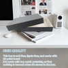 image:imageLineco Archival Newspaper Preservation Storage Box 18x13x3 Gray  Drop Front Design with Metal Edge AcidFree File Organizer Preserve Photos Documents Scrapbook Magazines Negatives18 x 13 x 3