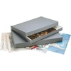 image:imageLineco Archival Newspaper Preservation Storage Box 18x13x3 Gray  Drop Front Design with Metal Edge AcidFree File Organizer Preserve Photos Documents Scrapbook Magazines Negatives22 x 15 x 2