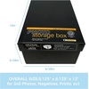image:imageLineco Archival Photo Card Box MuseumQuality Storage 5x8x12 Inch Tan  AcidFree with Removable Lid MetalEdge Corner Bulk Storage and Preservation for Negatives Prints Films Photos SnapshotBlack