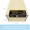 image:imageLineco Archival Photo Card Box MuseumQuality Storage 5x8x12 Inch Tan  AcidFree with Removable Lid MetalEdge Corner Bulk Storage and Preservation for Negatives Prints Films Photos SnapshotTan