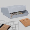 image:imageLineco Archival Storage Box Drop Front Museum Box 9x12x3 Inch  AcidFree Museum Preservation Organizer with Metal Edge Preserves Newspapers Photos Documents Crafts Prints Papers11 x 14 x 3 2 Pack