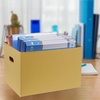 image:imageLineco Archival Storage Cartons AcidFree 12x15x10 in Tan Pack of 5  ReadyToAssemble Filing Boxes for Organizing and Storing Documents Prints or Photos Buffered Corrugated Board12x15x10