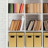 image:imageLineco Archival Storage Cartons AcidFree 12x15x10 in Tan Pack of 5  ReadyToAssemble Filing Boxes for Organizing and Storing Documents Prints or Photos Buffered Corrugated Board6x15x10