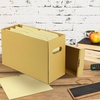 image:imageLineco Archival Storage Cartons AcidFree 12x15x10 in Tan Pack of 5  ReadyToAssemble Filing Boxes for Organizing and Storing Documents Prints or Photos Buffered Corrugated Board6x15x10