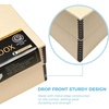 image:imageLineco Black Archival Hinged Lid Photo Box 55x775x12 AcidFree  Holds Up to 1100 of 4x6 or 5x7 Pictures Prints Artworks Preserve Documents Art and Craft Papers CardsTan