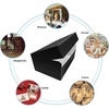 image:imageLineco Black Archival Hinged Lid Photo Box 55x775x12 AcidFree  Holds Up to 1100 of 4x6 or 5x7 Pictures Prints Artworks Preserve Documents Art and Craft Papers CardsBlack