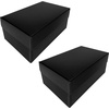 image:imageLineco Black Archival Hinged Lid Photo Box 55x775x12 AcidFree  Holds Up to 1100 of 4x6 or 5x7 Pictures Prints Artworks Preserve Documents Art and Craft Papers CardsBlack