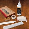 image:imageLineco Bookbinding Repair Tool Kit for Simple Repairing and Cleaning  Including Tape 1 x 36 Mending Tissue 05 x 12ft Bone Folder Cleaning Pad Neutral pH Adhesive 4 oz and Gum Eraser