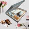 image:imageLineco Clamshell Archival Storage Box 165x205x175 Inch Black  AcidFree with Metal Edge Boxboard Organize and Store Photos Documents Cards Negatives Magazine Prints Family Records DIYGray