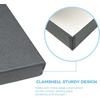 image:imageLineco Clamshell Archival Storage Box 165x205x175 Inch Black  AcidFree with Metal Edge Boxboard Organize and Store Photos Documents Cards Negatives Magazine Prints Family Records DIYGray