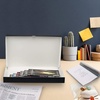 image:imageLineco Clamshell Archival Storage Box 165x205x175 Inch Black  AcidFree with Metal Edge Boxboard Organize and Store Photos Documents Cards Negatives Magazine Prints Family Records DIYBlack
