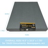 image:imageLineco Clamshell Archival Storage Box 165x205x175 Inch Black  AcidFree with Metal Edge Boxboard Organize and Store Photos Documents Cards Negatives Magazine Prints Family Records DIYGray