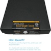 image:imageLineco Clamshell Archival Storage Box 165x205x175 Inch Black  AcidFree with Metal Edge Boxboard Organize and Store Photos Documents Cards Negatives Magazine Prints Family Records DIYBlack