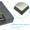 image:imageLineco Clamshell Archival Storage Box 165x205x175 Inch Black  AcidFree with Metal Edge Boxboard Organize and Store Photos Documents Cards Negatives Magazine Prints Family Records DIYGrey