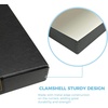 image:imageLineco Clamshell Archival Storage Box 165x205x175 Inch Black  AcidFree with Metal Edge Boxboard Organize and Store Photos Documents Cards Negatives Magazine Prints Family Records DIYBlack