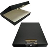 image:imageLineco Clamshell Archival Storage Box 165x205x175 Inch Black  AcidFree with Metal Edge Boxboard Organize and Store Photos Documents Cards Negatives Magazine Prints Family Records DIYBlack