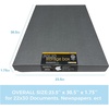 image:imageLineco Clamshell Archival Storage Box 165x205x175 Inch Black  AcidFree with Metal Edge Boxboard Organize and Store Photos Documents Cards Negatives Magazine Prints Family Records DIYGray