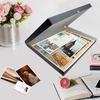 image:imageLineco Clamshell Archival Storage Box 165x205x175 Inch Black  AcidFree with Metal Edge Boxboard Organize and Store Photos Documents Cards Negatives Magazine Prints Family Records DIYGray