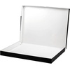 image:imageLineco Clamshell Archival Storage Box 165x205x175 Inch Black  AcidFree with Metal Edge Boxboard Organize and Store Photos Documents Cards Negatives Magazine Prints Family Records DIYClassic Black
