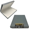 image:imageLineco Clamshell Archival Storage Box 165x205x175 Inch Black  AcidFree with Metal Edge Boxboard Organize and Store Photos Documents Cards Negatives Magazine Prints Family Records DIYGray