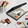 image:imageLineco Clamshell Archival Storage Box 165x205x175 Inch Black  AcidFree with Metal Edge Boxboard Organize and Store Photos Documents Cards Negatives Magazine Prints Family Records DIYBlack