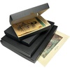 image:imageLineco Clamshell Archival Storage Box 165x205x175 Inch Black  AcidFree with Metal Edge Boxboard Organize and Store Photos Documents Cards Negatives Magazine Prints Family Records DIYBlack