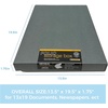 image:imageLineco Clamshell Archival Storage Box 165x205x175 Inch Black  AcidFree with Metal Edge Boxboard Organize and Store Photos Documents Cards Negatives Magazine Prints Family Records DIYGray
