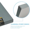 image:imageLineco Clamshell Archival Storage Box 165x205x175 Inch Black  AcidFree with Metal Edge Boxboard Organize and Store Photos Documents Cards Negatives Magazine Prints Family Records DIYGray