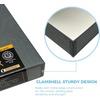 image:imageLineco Clamshell Archival Storage Box 165x205x175 Inch Black  AcidFree with Metal Edge Boxboard Organize and Store Photos Documents Cards Negatives Magazine Prints Family Records DIYGray