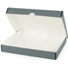 image:imageLineco Clamshell Archival Storage Box 165x205x175 Inch Black  AcidFree with Metal Edge Boxboard Organize and Store Photos Documents Cards Negatives Magazine Prints Family Records DIYGray