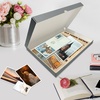 image:imageLineco Clamshell Archival Storage Box 165x205x175 Inch Black  AcidFree with Metal Edge Boxboard Organize and Store Photos Documents Cards Negatives Magazine Prints Family Records DIYGray