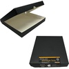 image:imageLineco Clamshell Archival Storage Box 165x205x175 Inch Black  AcidFree with Metal Edge Boxboard Organize and Store Photos Documents Cards Negatives Magazine Prints Family Records DIYBlack