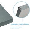image:imageLineco Clamshell Archival Storage Box 165x205x175 Inch Black  AcidFree with Metal Edge Boxboard Organize and Store Photos Documents Cards Negatives Magazine Prints Family Records DIYGray
