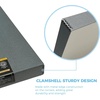 image:imageLineco Clamshell Archival Storage Box 165x205x175 Inch Black  AcidFree with Metal Edge Boxboard Organize and Store Photos Documents Cards Negatives Magazine Prints Family Records DIYGray