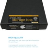 image:imageLineco Clamshell Archival Storage Box 165x205x175 Inch Black  AcidFree with Metal Edge Boxboard Organize and Store Photos Documents Cards Negatives Magazine Prints Family Records DIYBlack