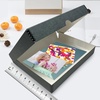 image:imageLineco Clamshell Archival Storage Box 165x205x175 Inch Black  AcidFree with Metal Edge Boxboard Organize and Store Photos Documents Cards Negatives Magazine Prints Family Records DIYGray