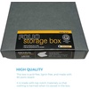 image:imageLineco Clamshell Archival Storage Box 165x205x175 Inch Black  AcidFree with Metal Edge Boxboard Organize and Store Photos Documents Cards Negatives Magazine Prints Family Records DIYGray
