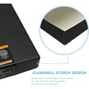 image:imageLineco Clamshell Archival Storage Box 165x205x175 Inch Black  AcidFree with Metal Edge Boxboard Organize and Store Photos Documents Cards Negatives Magazine Prints Family Records DIYBlack