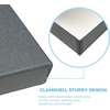 image:imageLineco Clamshell Archival Storage Box 165x205x175 Inch Black  AcidFree with Metal Edge Boxboard Organize and Store Photos Documents Cards Negatives Magazine Prints Family Records DIYGray