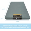 image:imageLineco Clamshell Archival Storage Box 165x205x175 Inch Black  AcidFree with Metal Edge Boxboard Organize and Store Photos Documents Cards Negatives Magazine Prints Family Records DIYGray