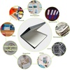 image:imageLineco Clamshell Archival Storage Box 165x205x175 Inch Black  AcidFree with Metal Edge Boxboard Organize and Store Photos Documents Cards Negatives Magazine Prints Family Records DIYGray