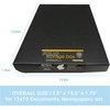 image:imageLineco Clamshell Archival Storage Box 165x205x175 Inch Black  AcidFree with Metal Edge Boxboard Organize and Store Photos Documents Cards Negatives Magazine Prints Family Records DIYBlack