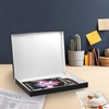 image:imageLineco Clamshell Archival Storage Box 165x205x175 Inch Black  AcidFree with Metal Edge Boxboard Organize and Store Photos Documents Cards Negatives Magazine Prints Family Records DIYClassic Black